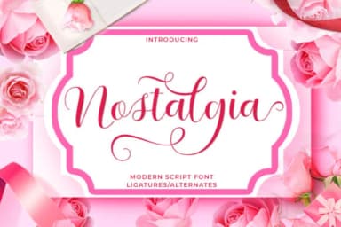 Nostalgia Script Font by Stellar Studio — Script Handwritten Font — thumbnail 1
