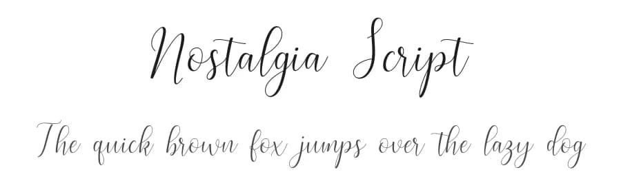 Nostalgia Script by Font Bundles — Script Handwritten Font