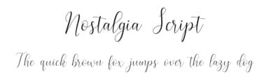 Nostalgia Script by Font Bundles — Script Handwritten Font — thumbnail 1