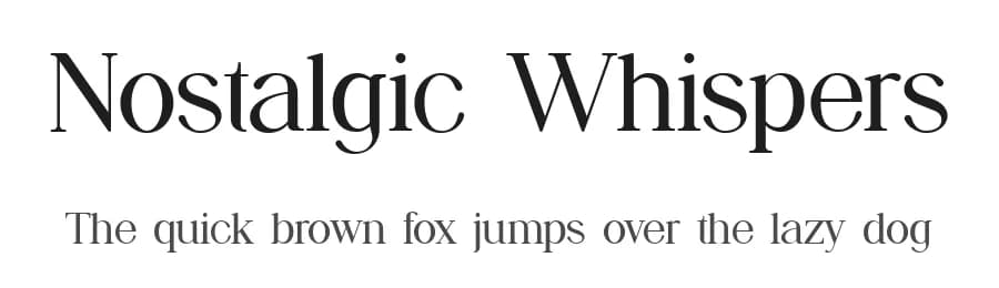 Nostalgic Whispers by UI Creative — Serif Font