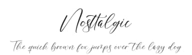 Nosttalgic by Perspectype Studio - Letterena.com — Script Handwritten Font — thumbnail 1