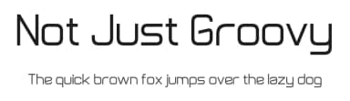Not Just Groovy by Zdeněk Gromnica a.k.a. FutureMillennium — Sans Serif Font — thumbnail 1