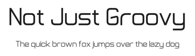 Not Just Groovy by Zdeněk Gromnica a.k.a. FutureMillennium — Sans Serif Font
