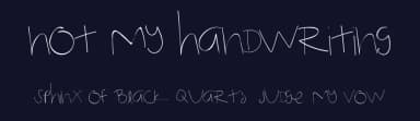 Not My Handwriting by Laura Angélica López Ramírez — Script Handwritten Font — thumbnail 2