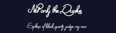 Not only the Quake by Maelle.K | Thomas Boucherie — Script Handwritten Font — thumbnail 2