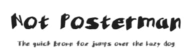 Not Posterman by Liz Hoffmann — Script Handwritten Font — thumbnail 1