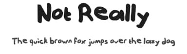 Not Really by Davy Meykens — Script Handwritten Font — thumbnail 1