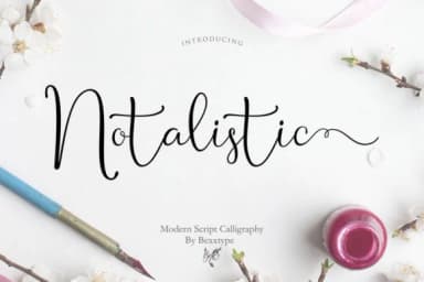 Notalistic Font by Bexx Type — Script Handwritten Font — thumbnail 1