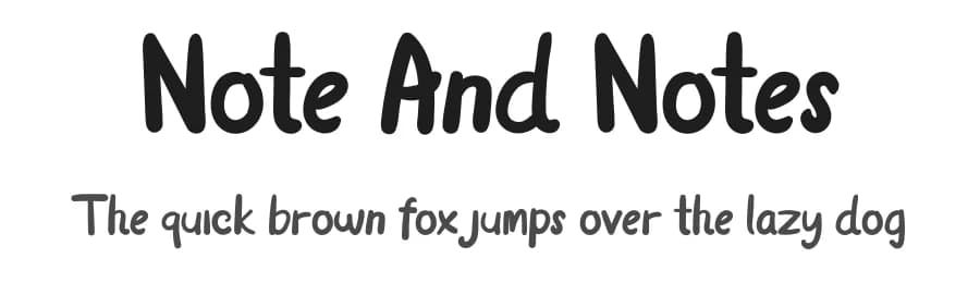 Note And Notes by Reguler Studio — Script Handwritten Font
