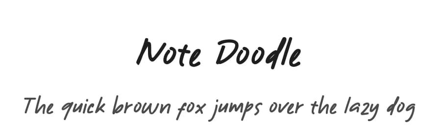 Note Doodle by Java Pep — Dingbats Font