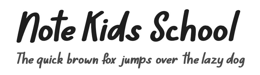 Note Kids School by Letterena Studios — Script Handwritten Font