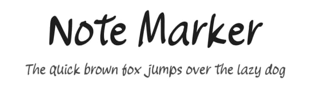 Note Marker by Excellent Ritma Florendia — Script Handwritten Font