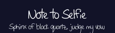 Note to Selfie by Tension Type — Script Handwritten Font — thumbnail 2