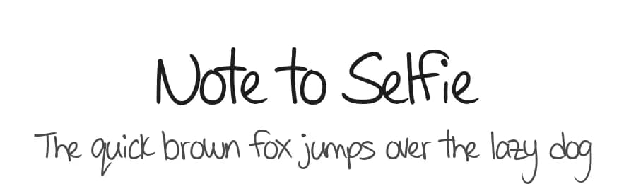 Note to Selfie by Tension Type — Script Handwritten Font — preview 1