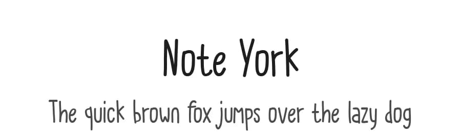 Note York by Tera Asset Garage — Script Handwritten Font