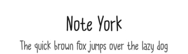 Note York by Tera Asset Garage — Script Handwritten Font — thumbnail 1