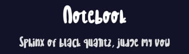 Notebook by Andi Moz — Script Handwritten Font — thumbnail 2