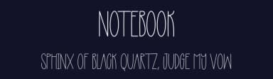 Notebook by Scratchones — Script Handwritten Font — thumbnail 2
