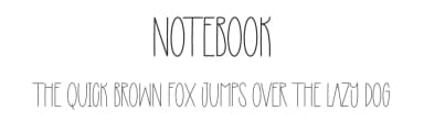 Notebook by Scratchones — Script Handwritten Font — thumbnail 1