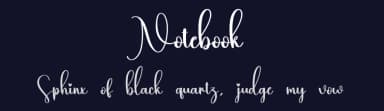 Notebook by Scratchones — Script Handwritten Font — thumbnail 2