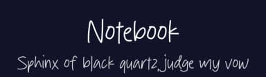 Notebook by Origin Type — Script Handwritten Font — thumbnail 2