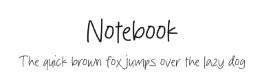 Notebook by Origin Type — Script Handwritten Font — thumbnail 1
