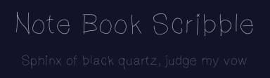 Note Book Scribble by Elliott Mariess — Script Handwritten Font — thumbnail 2