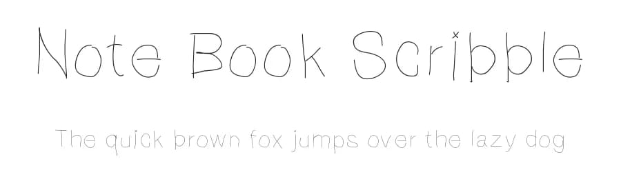 Note Book Scribble by Elliott Mariess — Script Handwritten Font