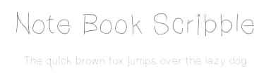 Note Book Scribble by Elliott Mariess — Script Handwritten Font — thumbnail 1