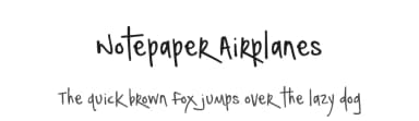 Notepaper Airplanes by Brittney Murphy Design — Script Handwritten Font — thumbnail 1
