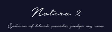 Notera 2 by Måns Grebäck — Script Handwritten Font — thumbnail 2