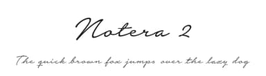Notera 2 by Måns Grebäck — Script Handwritten Font — thumbnail 1