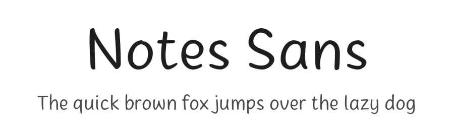 Notes Sans by Klefont — Script Handwritten Font