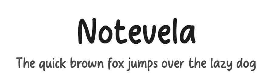 Notevela by Origin Type — Script Handwritten Font