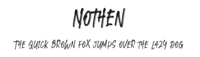 Nothen by Typetemp Studio — Script Handwritten Font