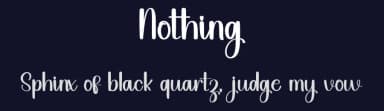 Nothing by Inermedia Studio — Script Handwritten Font — thumbnail 2