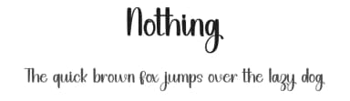 Nothing by Inermedia Studio — Script Handwritten Font — thumbnail 1