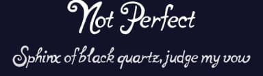 Not Perfect by Peter Olexa — Script Handwritten Font — thumbnail 2