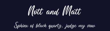Nott and Matt by Brithos Type — Script Handwritten Font — thumbnail 2