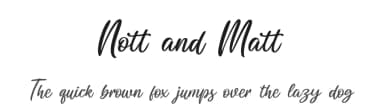 Nott and Matt by Brithos Type — Script Handwritten Font — thumbnail 1