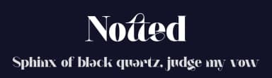 Notted by HansCo — Sans Serif Font — thumbnail 2