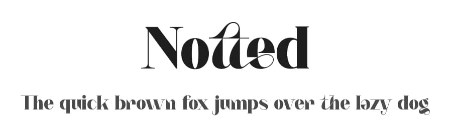 Notted by HansCo — Sans Serif Font