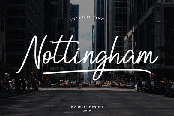 Nottingham Script Font by Bluestype Studio by Bluestype Studio — Script Handwritten Font