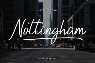 Nottingham Script Font by Bluestype Studio by Bluestype Studio — Script Handwritten Font — thumbnail 1