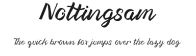 Nottingsam by Rissyletter Studio — Script Handwritten Font — thumbnail 1