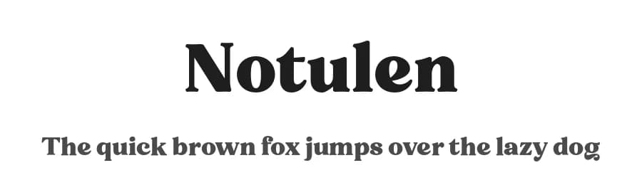 Notulen by Linetotype — Serif Font