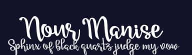 Nour Manise by Subectype & Orenari — Script Handwritten Font — thumbnail 2
