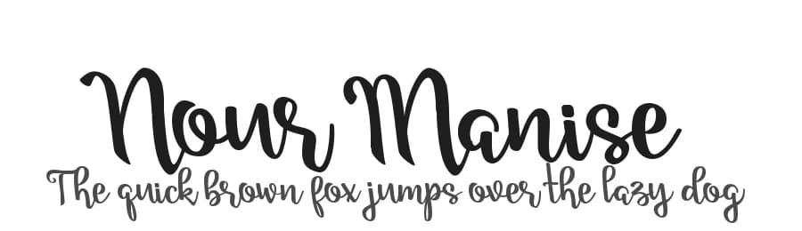 Nour Manise by Subectype & Orenari — Script Handwritten Font