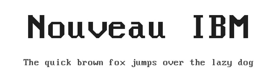 Nouveau IBM by Arto Hatanpää — Sans Serif Font