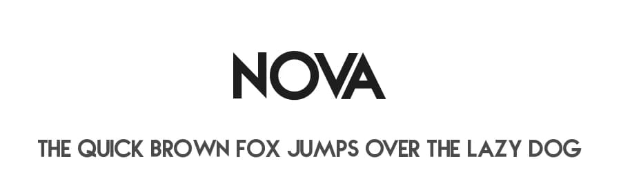 Nova by Billy Argel Fonts ® — Sans Serif Font